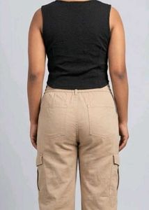 Chic Black Square Neck Tank Top