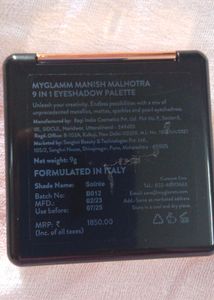 Myglamm Manish Malhotra 9 In 1 Eyeshadow palette
