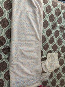 Pastel Embroidered Fabric