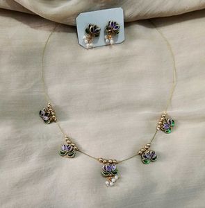 Lotus Design Jewellery Set