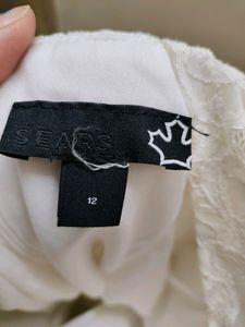 Imported White Gown Dress / Size 12