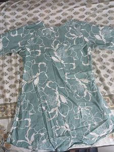 Floral Print Short Kurta
