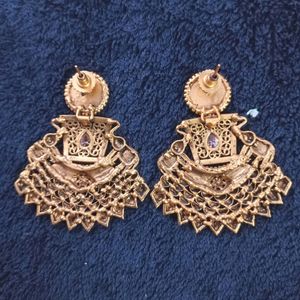 Golden Laxmi Earrings