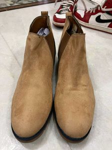 Brown Suede Ankle Boots