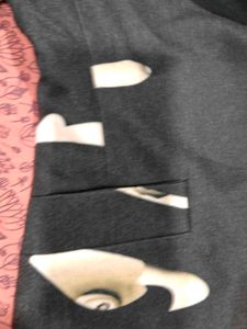 Printed Black Blazer Jacket