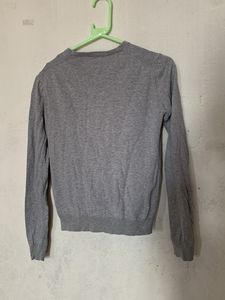 Grey Button-Up Cardigan