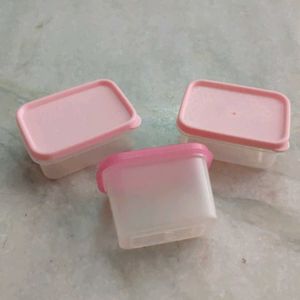 🆕 ✴️3 Pink Containers