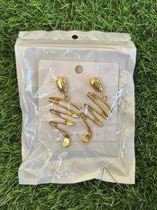 Chic Gold-Tone Statement Earrings