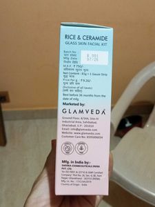 Glamveda Rice &amp; Ceramide Glass Skin Facial Kit