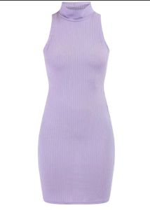 Lilac Bodycon Mini Dress