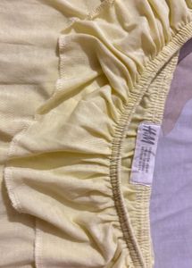 Chic Yellow off shoulder Ruffled Tank Top