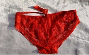 Lace Red Briefs