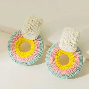 Colorful Circle Drop Earrings🌸