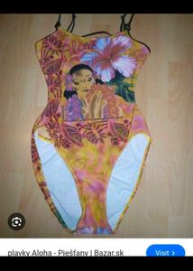 Abstract Print One Piece Swimsuit