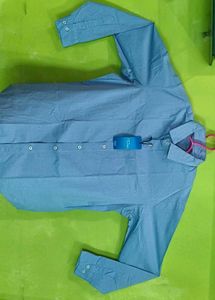 Men's Blue Long Sleeve Shirt