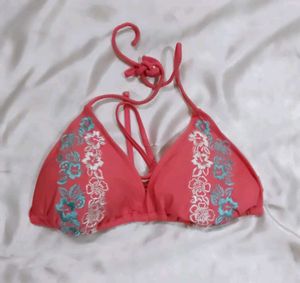 Coral Floral Bikini Set