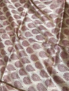 Elegant Hand Block Tussar Silk Saree with Blouse