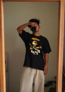 BAPE AAPE Skull Graphic T-Shirt