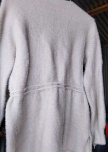 Cozy Cream Lace Trim Sweater