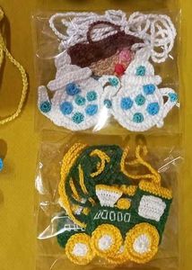 Handmade Crochet Charms - Vehicles, Animals &amp; More