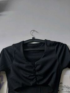 Front Cut Bodycon Dress