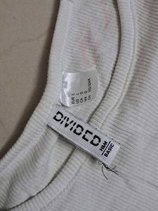 Cream Cropped T-Shirt