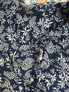 Solly Navy Floral Print shirt