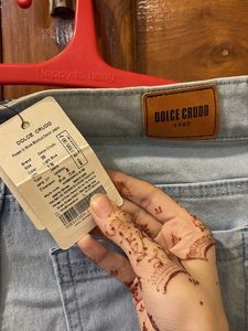 dolce crudo Light Wash Flare Jeans