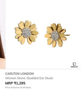 Carlton London Flower Earrings ‼️Offer price drop