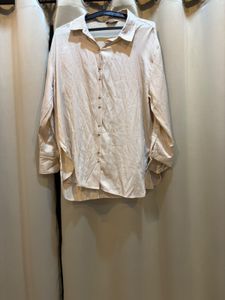 Elegant Satin Button-Up Shirt
