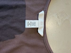 H&amp;M Brown Square Neck Long Sleeve Top