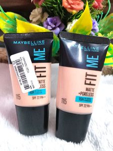 Pack of 2 Maybelline New York Liquid Foundation, M