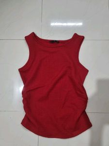 Red Sleeveless Tank Top