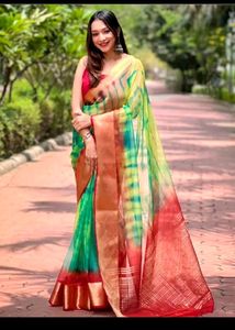 multi color saree