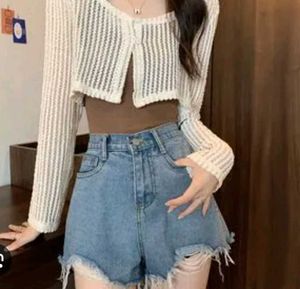 Sheer Cropped Cardigan