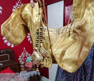 Elegant Teal &amp; Gold Lehengas