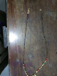 New Mangalsutra Cute Red &amp;green Pearls
