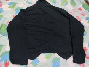 Classic Black Cropped Blazer