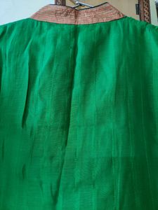 Green Embroidrery Anarkali Kurti