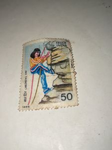 Childrens Day Post Ticket 1986 Vintage