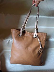 Michael Kors Tan Leather Tote Bag