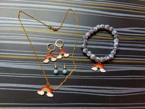 Cute Rainbow Jewelry Set
