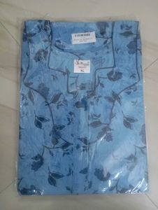 Floral Zip Type Nighty XL