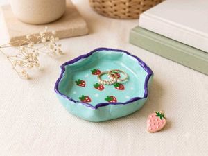 Cute Strawberry Trinket Dish