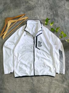 ASICS White Running Jacket