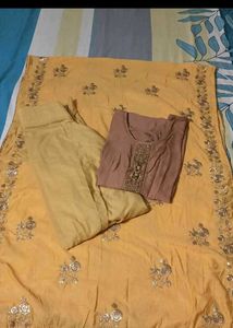 Embroidered Kurta Set with dupatta
