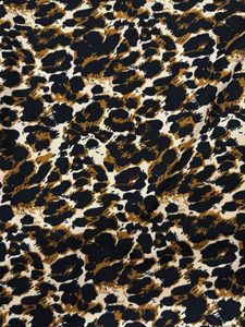 Leopard Print Puff Sleeve Top