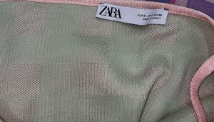 Checkerboard Knit Camisole Top Zara