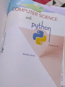 Computer Science With Python + Practical Class 11