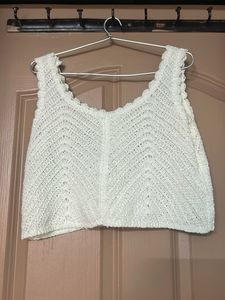 Chic Crochet Knit Tank Top